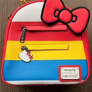 Loungefly Hello Kitty Backpack - Red, Yellow, Blue
